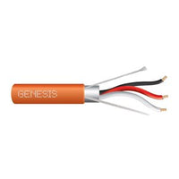Genesis 32271103 22AWG Plenum Rated Shielded Multiconductor Cable, 300V, 1000' Pull Box, Orange