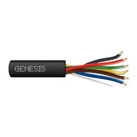 Genesis 41585008 18/6 Stranded Unshielded Fire Alarm Cable, Direct Burial, FPL, CL3, 500' (152.4 m) Reel, Black