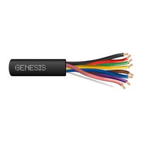 Genesis 41595008 18/8 Stranded Unshielded Fire Alarm Cables, Direct Burial, FPL, CL3, 500' (152.4 m) Reel, Black