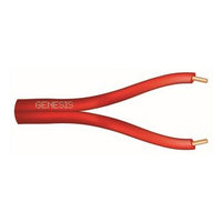 Genesis 44231004 16/2 Solid Fire Alarm Zip Cable, Riser, FPLR, 1000' (304.8 m) Reel, Red