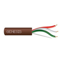Genesis 47115807 18/3 Solid Unshielded Thermostat Cable, General Purpose, CL2, 250' (76.2 m) Speed Bag, Brown