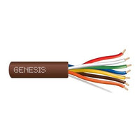 Genesis 47150907 18/7 Solid Unshielded Thermostat Cable, General Purpose, CL2, 250' (76.2 m) Speed Bag, Brown