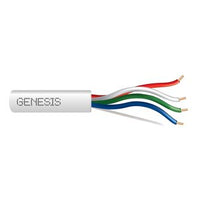 Genesis 47620312 18/4 Solid Unshielded Thermostat Cable, Plenum, CL2P, 250' (76.2 m) x 4 Reels, Natural