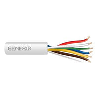 Genesis 47640312 18/6 Solid Unshielded Thermostat Cable, Plenum, CL2P, 250' (76.2 m) x 4 Reels, Natural