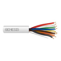 Genesis 47661012 18-8 Solid Unshielded Thermostat Cable, Plenum, CL2P, 1000' (304.8m) Reel, Natural
