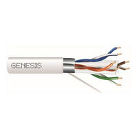 Genesis 51931101 23/4-Pair Cat 6A Unshielded (U/UTP) Networking Cable, Riser, CMR, FT4, 1000' (304.8 m) Pull Box, White