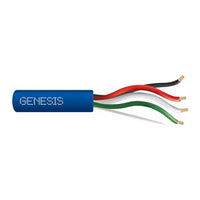 Genesis 52515506 16/4 Stranded Unshielded Speaker Cable, Riser, CMR, FT4, 500' (152.4 m) Pull Box, Blue