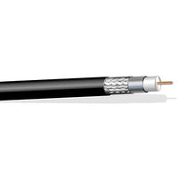 West Penn 808XWBBK1000 15AWG RG8X RF240 50Ohm Outdoor Cable, 1000', Black