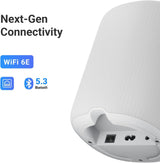 WiiM Sound Lite Smart Speaker, Hi-Res Wi-Fi 6E, White (SPK002-WHITE)