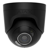 AJAX 126266.197.BL1 TurretCam HL 8MP Wired AI-Powered IP Camera, 85° Viewing Angle, 4mm Lens, Black