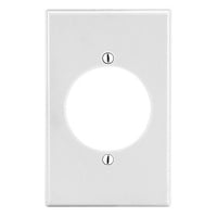 Hubbell PJ724W Wall Plate, White M-Size 1-Gang, 2.15-Inch Opening