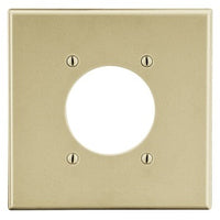 Hubbell P703I 2-Gang Wall Plate with Two 2.15-Inch Openings, Ivory