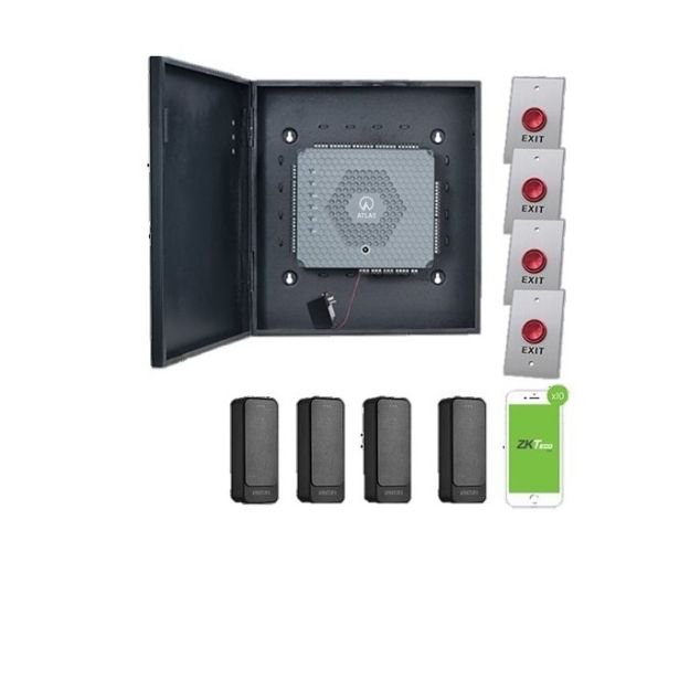 ZKTeco ATLAS460-FP-KIT 4-Door Kit Access Control Kit