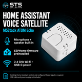 M5Stack ATOM Echo Voice Satellite for Home Assistant | ESPHome Preinstalled