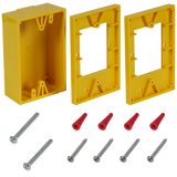 STI KIT-71102A-Y Extended Depth Surface Mount Kit for Stopper Station Button Type 0, 1, 3 and 4, Yellow