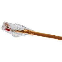 Hubbell HCL6OR10 NextSpeed CAT6 Slim Patch Cable, Low Outer Diameter, 10', Orange