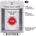 STI SS2381ZA-EN Stopper Station Push Button with Custom Text Label