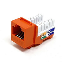 Dynacom 10605K-OR KwikJack CAT5E HD Data Keystone Jack, Orange