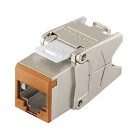 Hubbell HJS6OR24 Keystone Jack, CAT6 Unshielded, 24-Pack, Orange