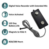 PBN-TECH PBN-BVEXT – Black Vox External Long Life Audio Recorder