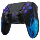 MODDEDZONE BLUE FIRE PS5 DualSense Edge Custom Modded Wireless Controller