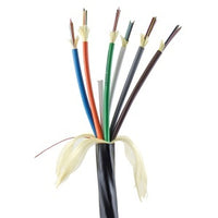 Hubbell HFCD14072PSBK HFCD14 Series Indoor/Outdoor Tight Buffer, 12 Strand, Plenum Fiber Optic Cable, OS2, SM, Black Jacket