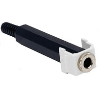 Hubbell SF14SJW Snap-Fit, Keystone, 1/4" Stereo Jack, White