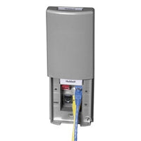 Hubbell TPF1GY Wall Plate, 1-Gang, 4 Ports, Tamper-Resistant, Gray