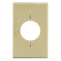Hubbell P720I 1-Gang Wall Plate With 1.60" Opening, Ivory