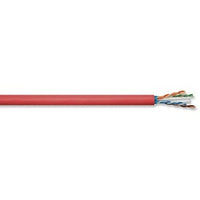Hubbell C6ASPDSR NEXTSPEED, CAT6A Cable, Discontinuous Shield, 23 AWG, Reel in Box, UTP, Plenum, Red, 1000'