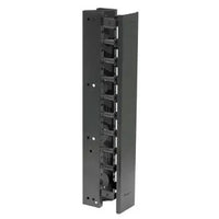 Hubbell VS76H Rack, Vertical Channel, 7' 6", Hinged, Black