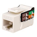 Vertical Cable 353-V2810/WH/25 CAT6A 8x8 Keystone Jack, White, 25-Pack