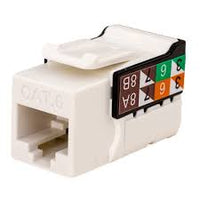 Vertical Cable 353-V2810/WH/25 CAT6A 8x8 Keystone Jack, White, 25-Pack