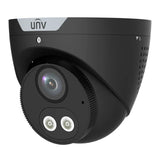 Uniview IPC3614SB-ADF28KMC-I1-BK 4MP WDR Dual-Light Alarm Eyeball Camera, Two-Way Audio, Black