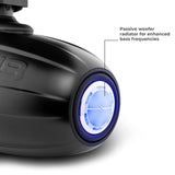 NXL 6.5" Neodymium Marine and Powersports Towers with Built-in Passive Radiator, 1" Driver and LED RGB Lights 150 Watts Rms