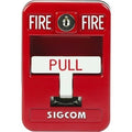 SigCom SG-42SK2-SC SG-42 Series Pull Station, Single Action for Fire Alarm, SPST, NO, Red (Replaces SG-32SK)