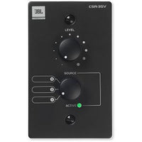 JBL Professional JBLCSR3SVBLKV Wall Controller for CSM-32 Mixers with 3-Position Source Selector and Volume Control, US, Black