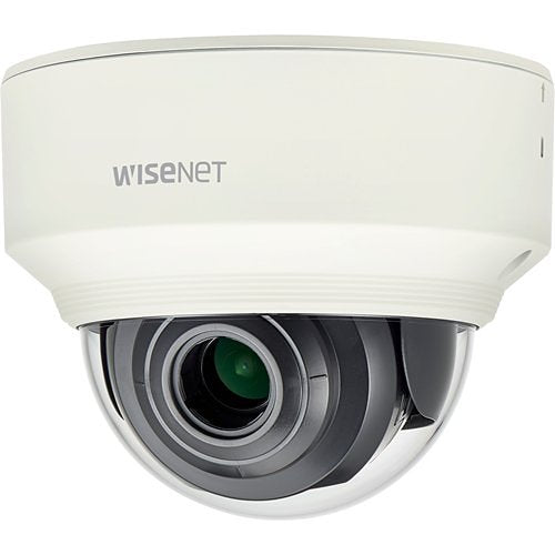 Hanwha XND-L6080V Wisenet X-Series 2MP Indoor Vandal Dome Camera, 3.2-10mm Varifocal Lens, Ivory