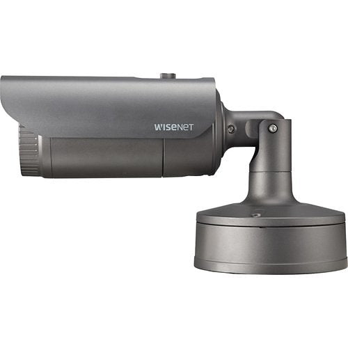 Hanwha XNO-9082R Wisenet X-Series 4K IR Bullet Camera, 2.8-8.4mm Varifocal Lens, Gray