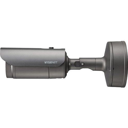 Hanwha XNO-9082R Wisenet X-Series 4K IR Bullet Camera, 2.8-8.4mm Varifocal Lens, Gray