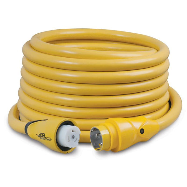 MARINCO 12998530 50' EEL 3 Conductor ShorePower Cordset, 50A 125V, Yellow