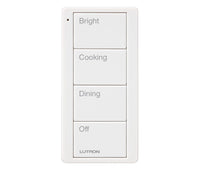 Lutron PJ2-4B-GWH-P02 Pico 4-Button Kitchen Keypad - (White | Gloss)