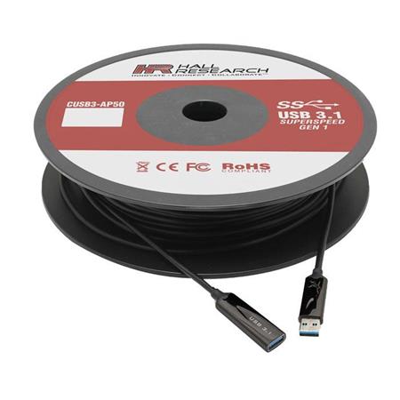 HALL TECHNOLOGIES CUSB3-AP15 USB 3.0/3.1 ACTIVE OPTICAL PLENUM CABLE