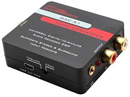 HALL TECHNOLOGIES DAC-51 UNIVERSAL DIGITAL TO ANALOG AUDIO DECODER
