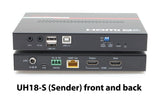 HALL TECHNOLOGIES UH18 4K USB 2.0 EXTENDER SENDER + RECEIVER