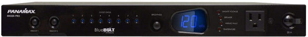 HALL TECNOLOGIES M4320-PRO PANAMAX 1 RU 20 AMP 8 BLUEBOLT PROGRAMMABLE OUTLETS W/AUTO RESET, 10FT IEC CORD