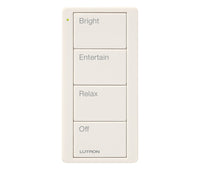 Lutron PJ2-4B-TBI-P03 Pico 4-Button Light Remote - (Biscuit | Satin)