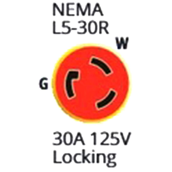 MARINCO 14272439  50' Economy ShorePower Cordset, 30A 125V, Yellow