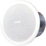 QSC AC-C6T AcousticCoverage Series 6" 2-Way 30W Ceiling Loudspeaker (Pair, White) ACC6T