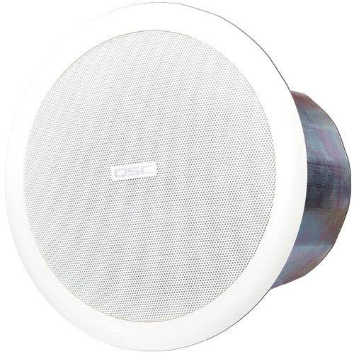 QSC AC-C6T AcousticCoverage Series 6" 2-Way 30W Ceiling Loudspeaker (Pair, White) ACC6T